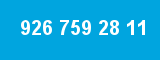 926 759 28 11